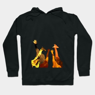 Safari animal giraffe silhouette Hoodie